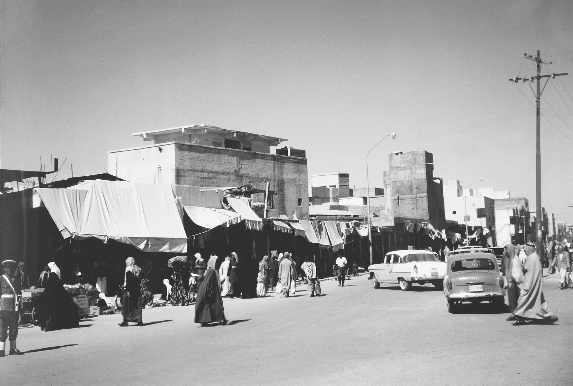 سوق الأشيقر في الرياض القديمة، 1965